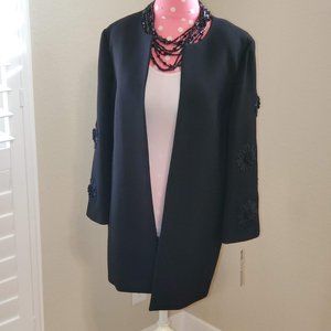 NWT Tahari ASL 12P Embroidered Business Topper